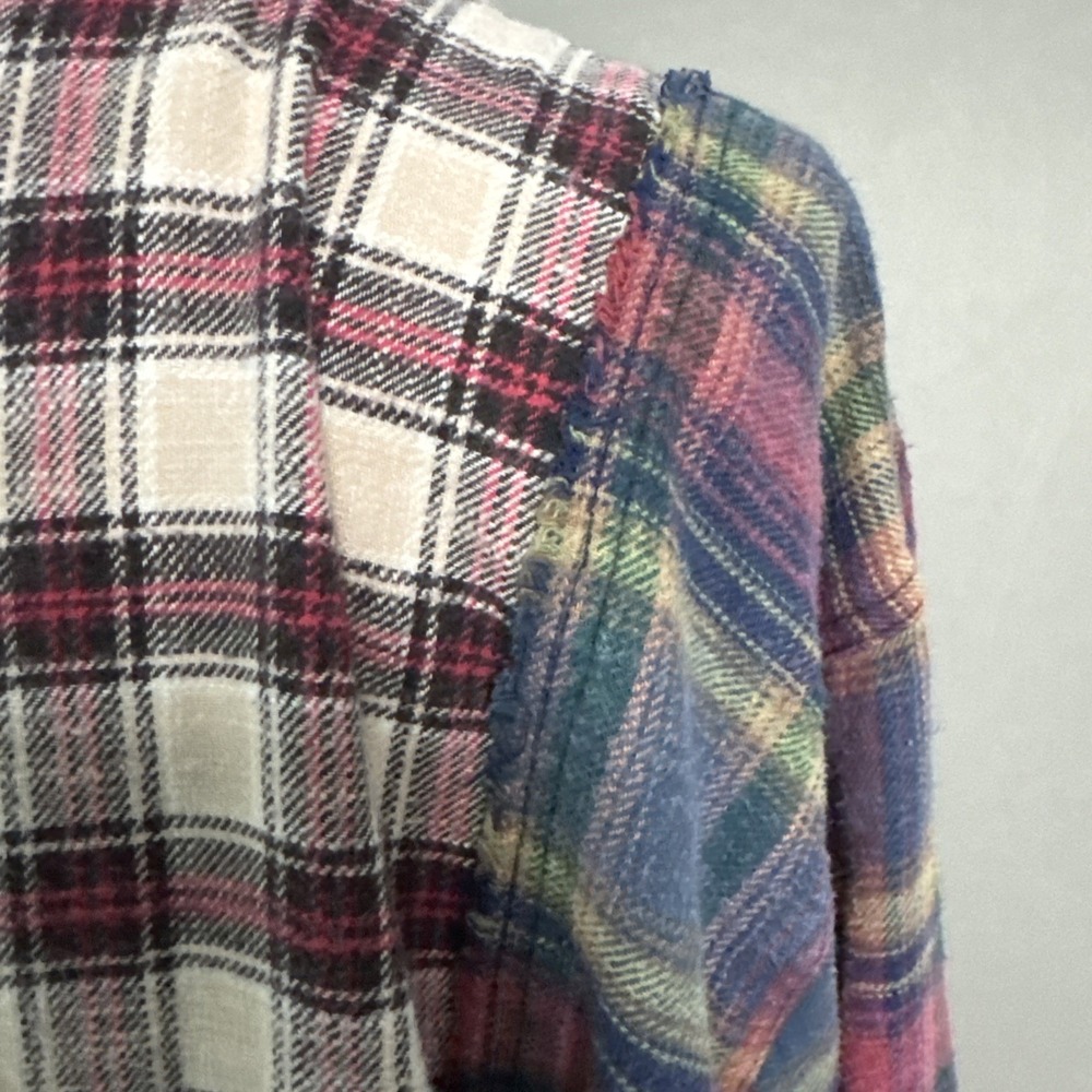 BDG Urban Outfitters Medium Patchwork Plaid Flannel Shirt (Oversized) - Picture 5 of 9
